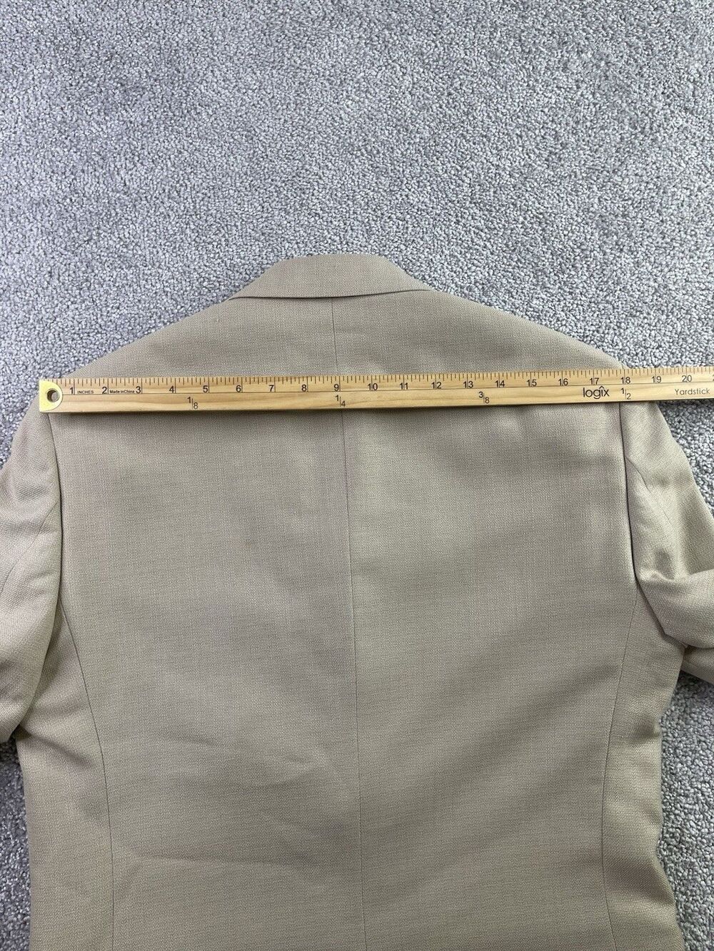 Lauren Ralph Lauren Mens 38R Tan Sport Coat Blazer 2 Button Center Vent Beige - Picture 10 of 11